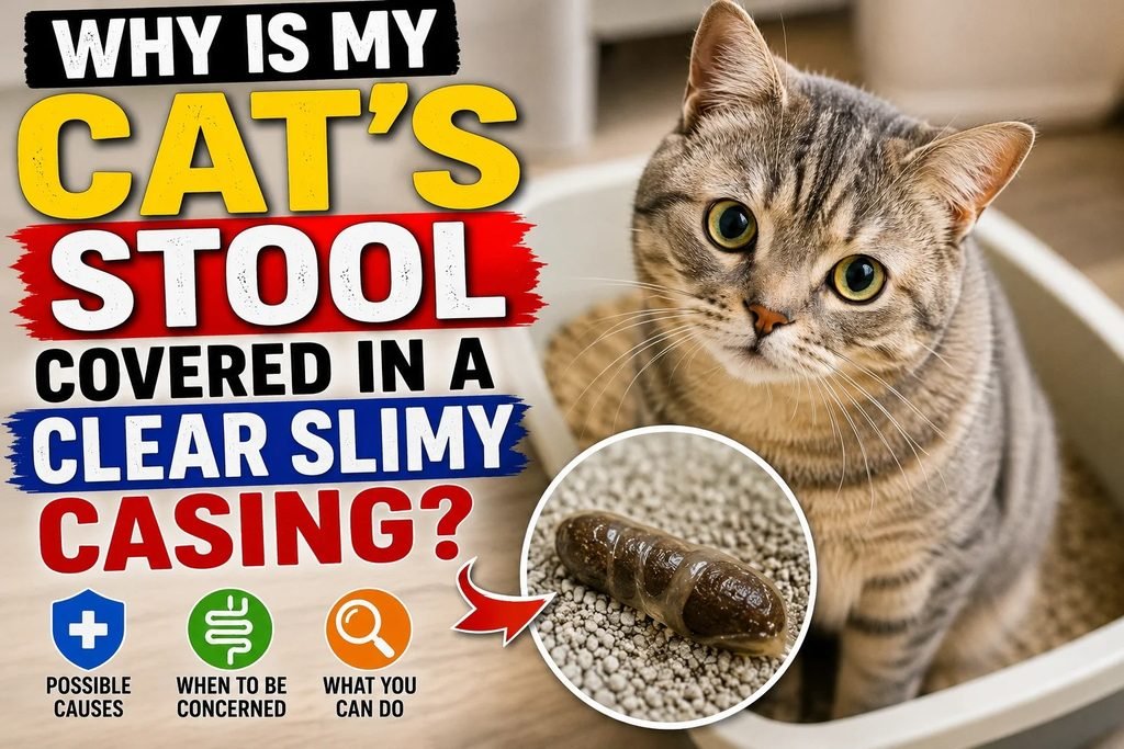 Why is My Cat's Stool Covered in a Clear Slimy Casing?