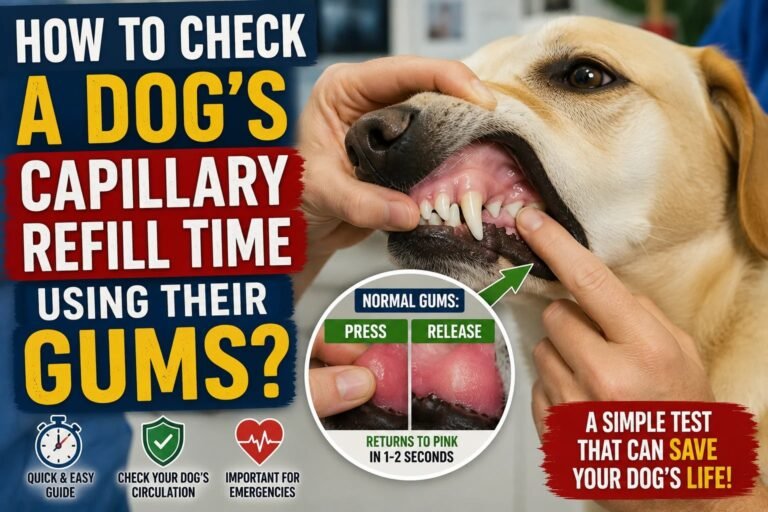 How to Check a Dog's Capillary Refill Time Using Their Gums?