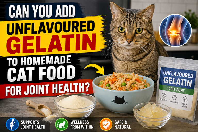 Can You Add Unflavoured Gelatin to Homemade Cat Food for Joint Health?