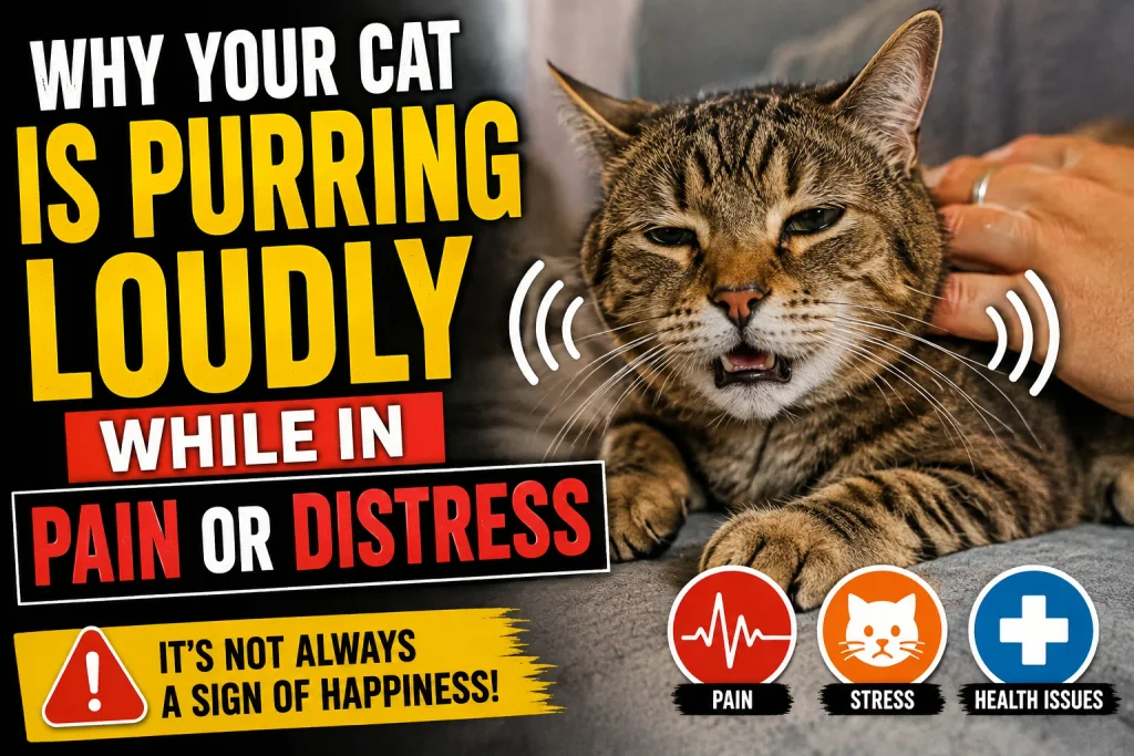 Why Your Cat is Purring Loudly While in Pain or Distress