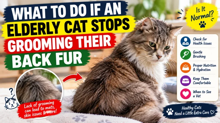 What to Do If an Elderly Cat Stops Grooming Their Back Fur
