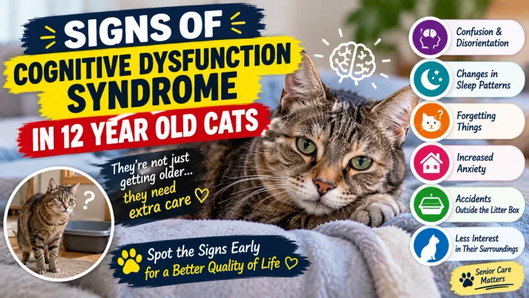 Signs of Cognitive Dysfunction Syndrome in 12 Year Old Cats