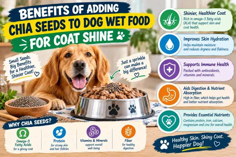 Benefits of Adding Chia Seeds to Dog Wet Food for Coat Shine