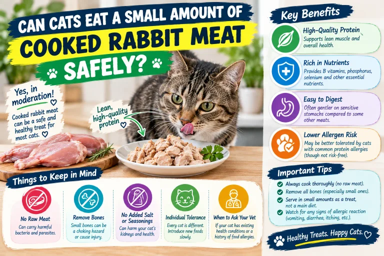 Can Cats Eat a Small Amount of Cooked Rabbit Meat Safely?