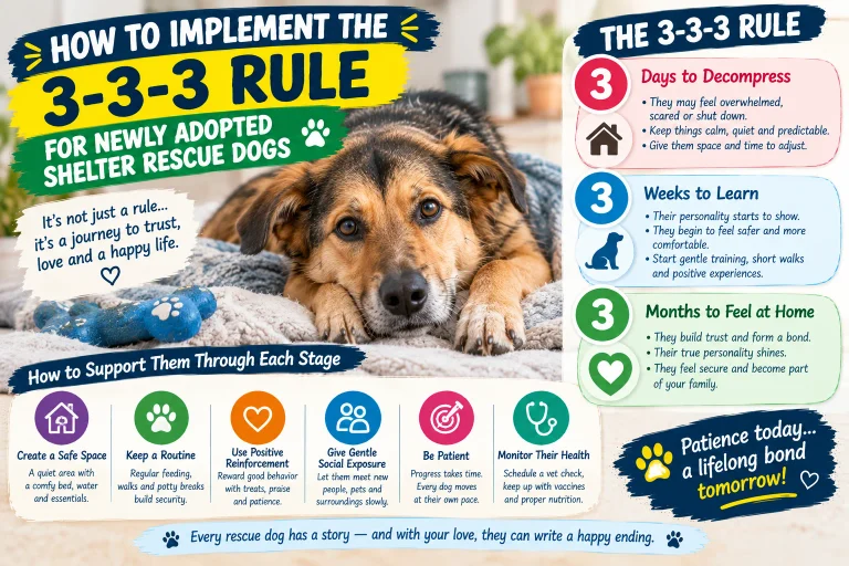 How to Implement the 3-3-3 Rule for Newly Adopted Shelter Rescue Dogs