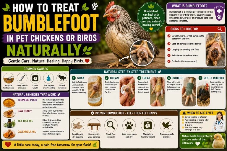 How to Treat Bumblefoot in Pet Chickens or Birds Naturally