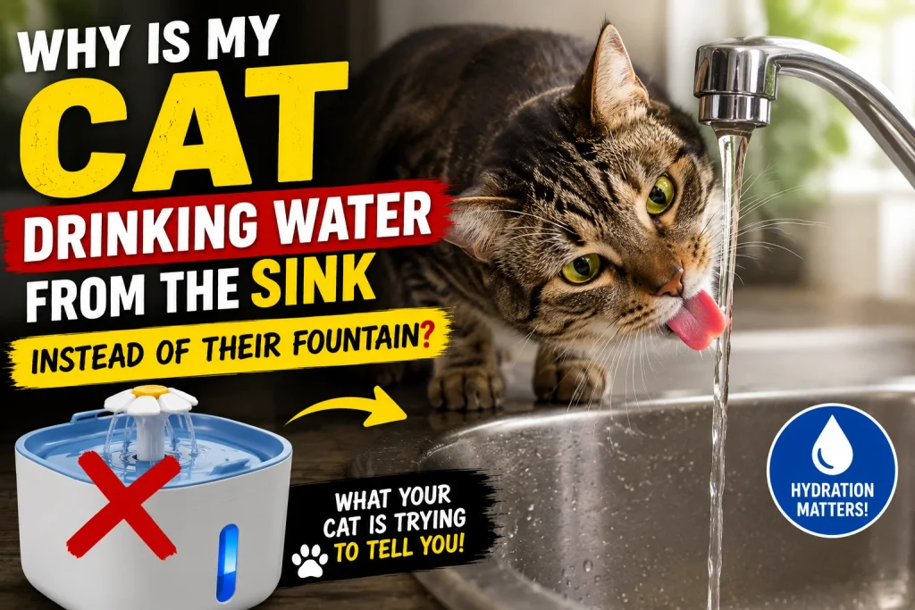 Why is My Cat Drinking Water from the Sink Instead of Their Fountain?