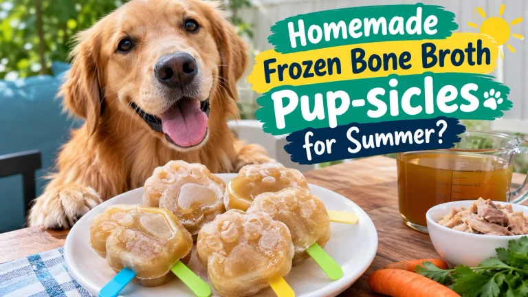 How to Make Homemade Frozen Bone Broth Pup-sicles for Summer?