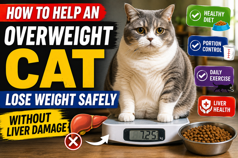 How to Help an Overweight Cat Lose Weight Safely Without Liver Damage?