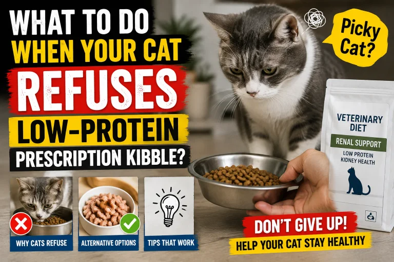 What to Do When Your Cat Refuses Low-Protein Prescription?