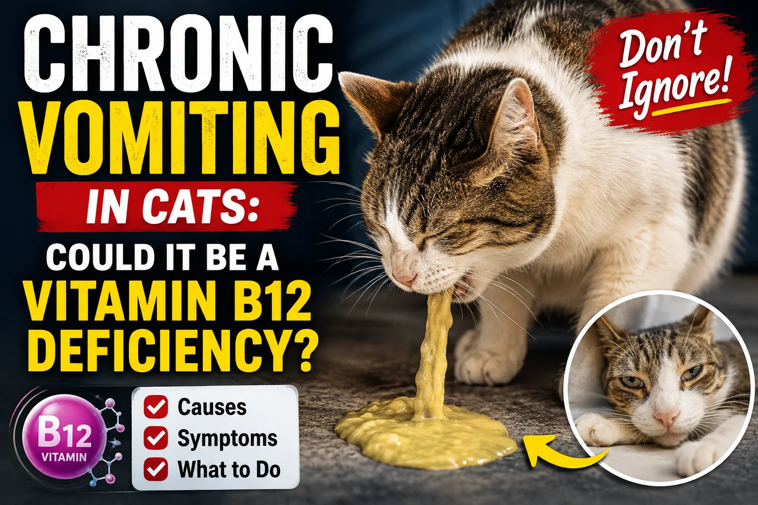 Chronic Vomiting in Cats: Could it Be a Vitamin B12 Deficiency?